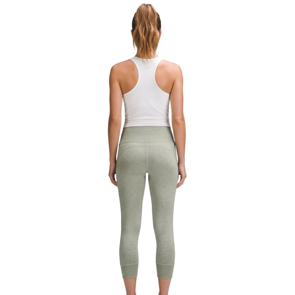 C&C California Heathered Green High-Rise Leggings with Side Pockets Size L - Picture 2 of 11